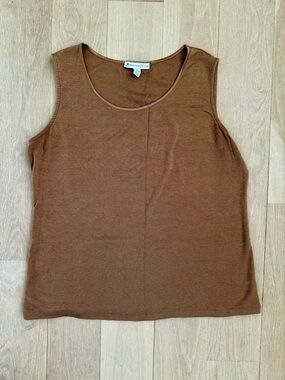 JM Collection Sleeveless Knit Tank, Size 1X